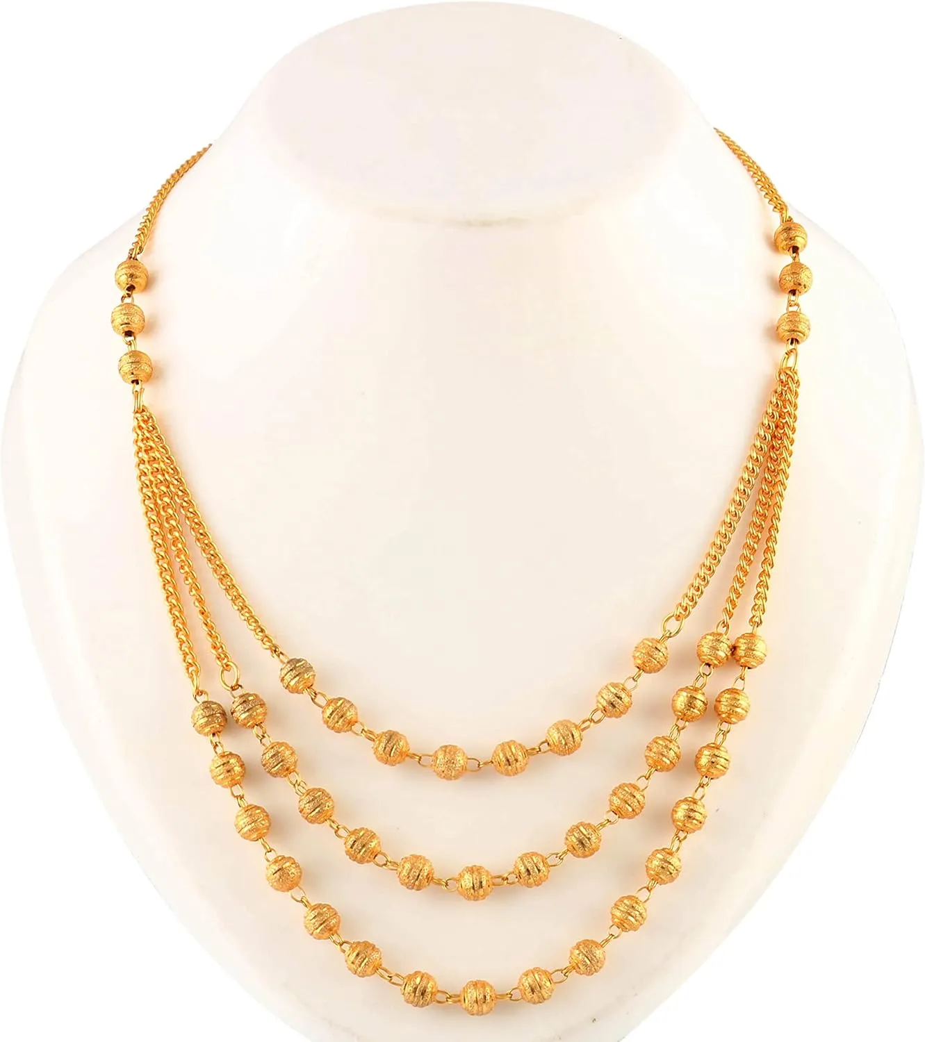 Jewar ad Necklace Indian Gold Plated Designer Layered Fashion Handcrafted Traditional Bollywood Royal Jewelry for Women