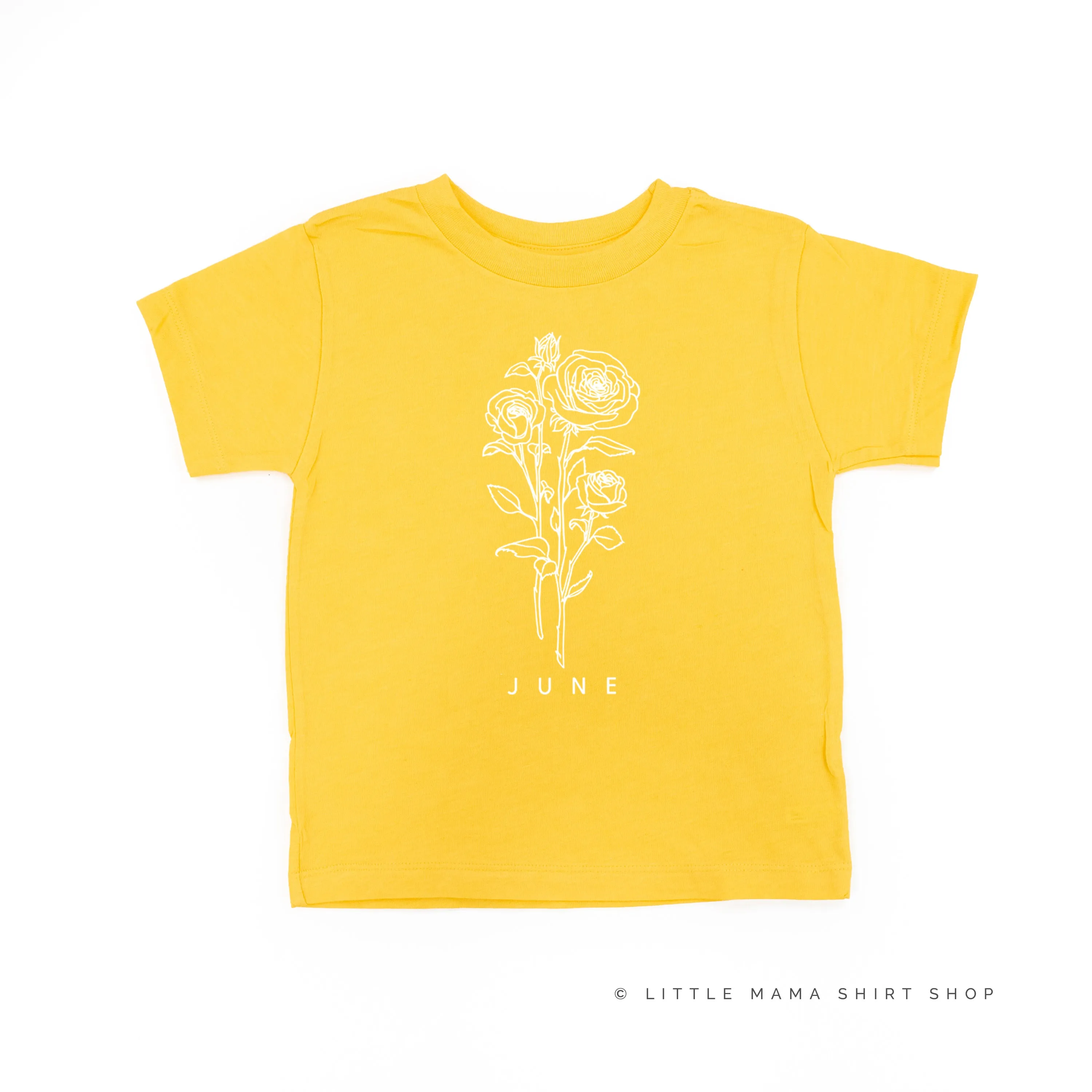 JUNE BIRTH FLOWER - Rose - Short Sleeve Child Shirt