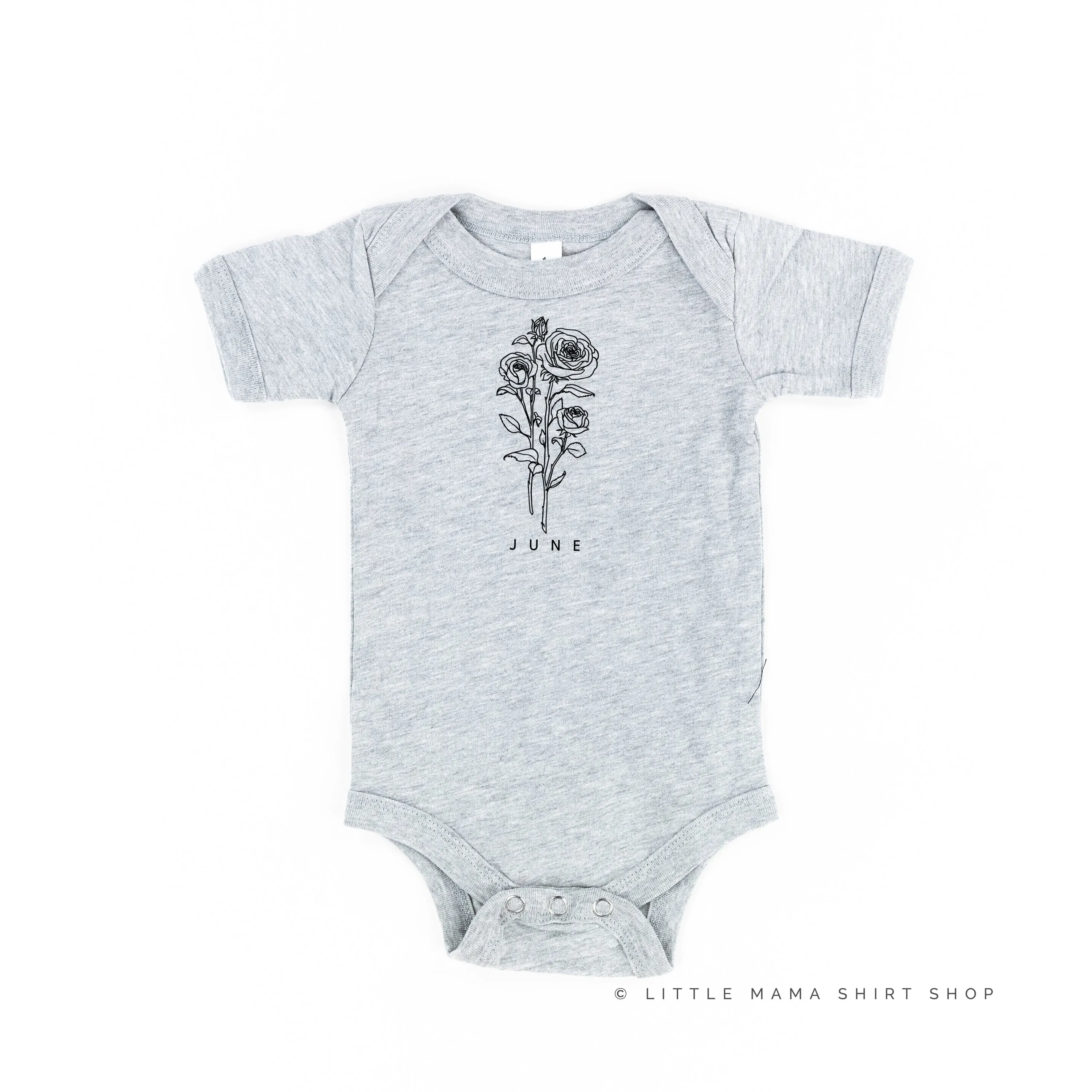 JUNE BIRTH FLOWER - Rose - Short Sleeve Child Shirt