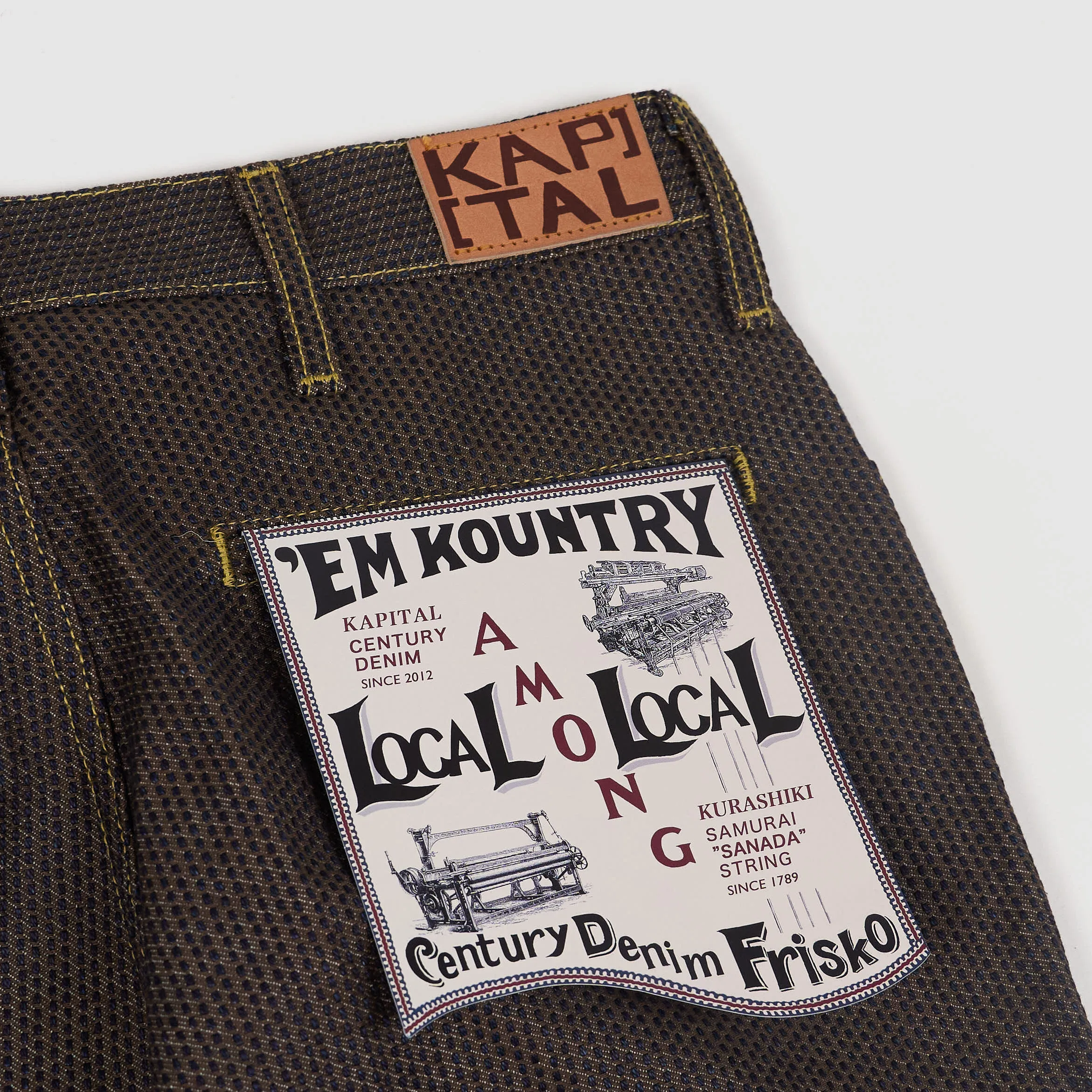 Kapital 5-Pocket Century Denim No. 5S Frisko Western Flair Jeans