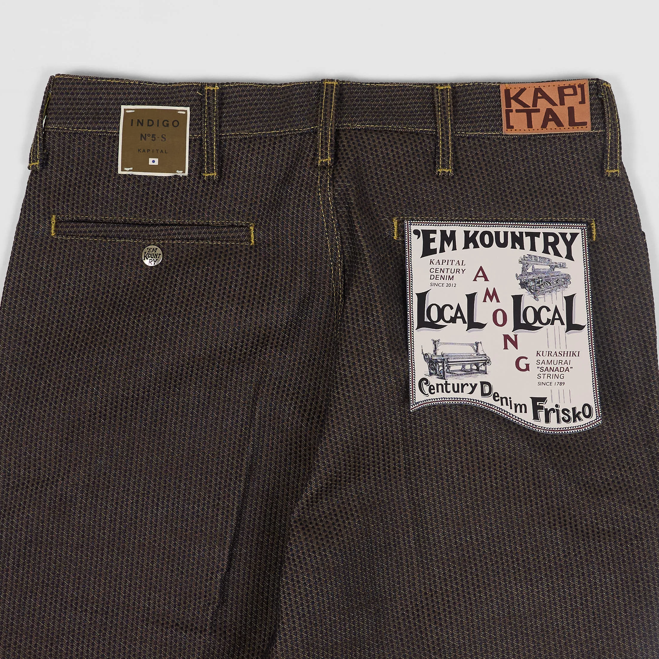 Kapital 5-Pocket Century Denim No. 5S Frisko Western Flair Jeans