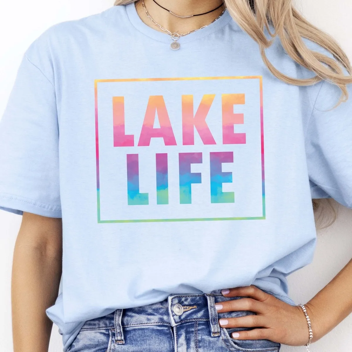 Lake Life Watercolor Tee