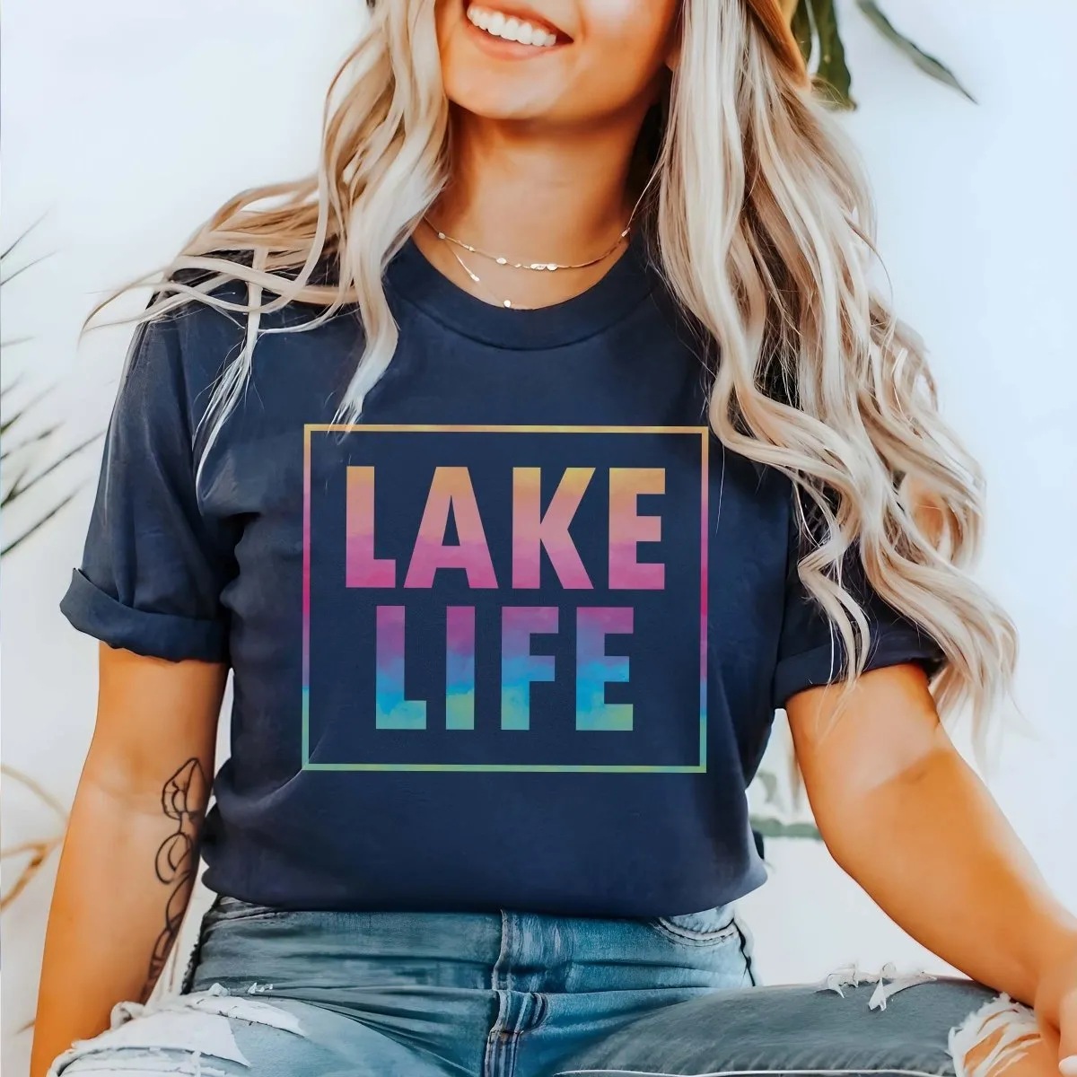 Lake Life Watercolor Tee