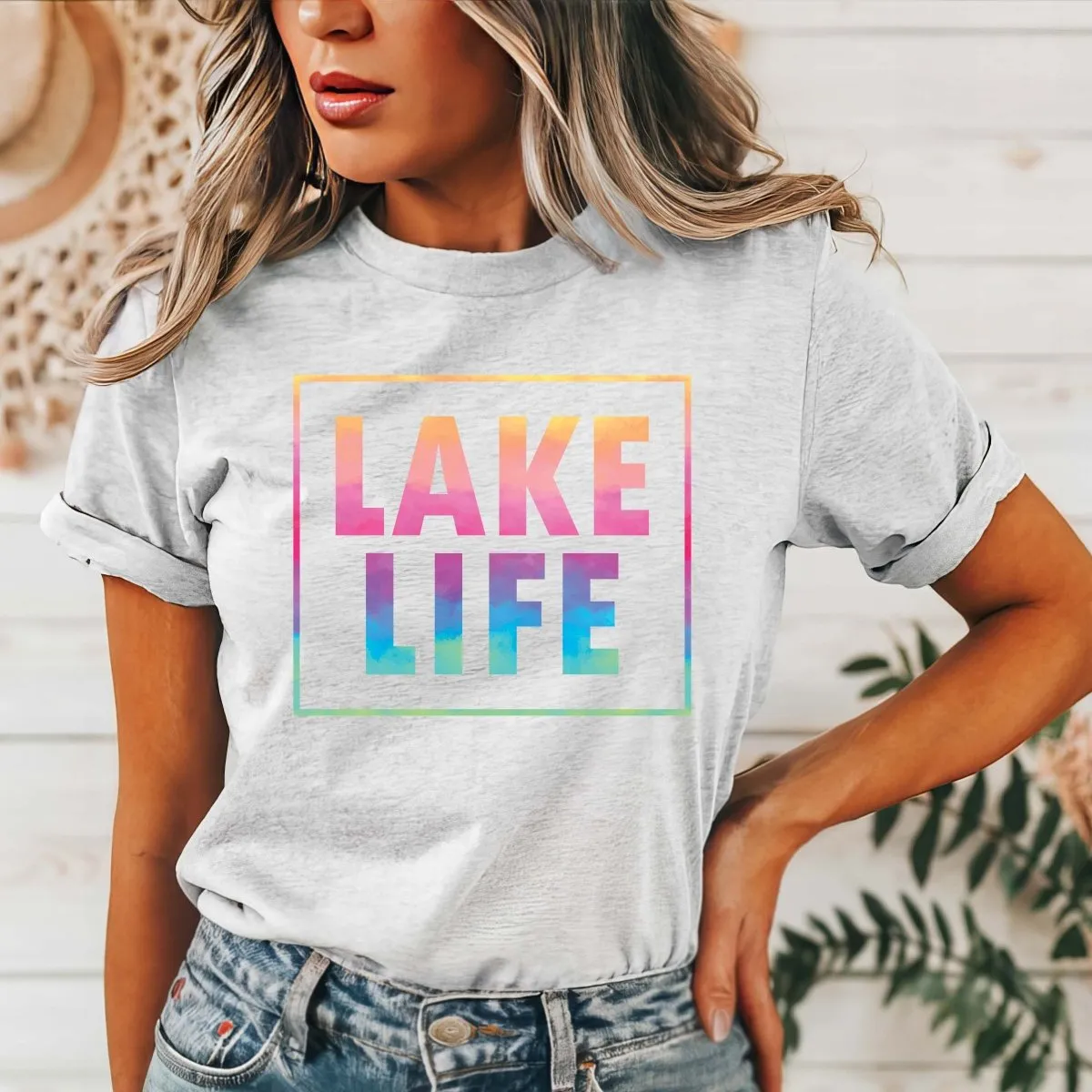 Lake Life Watercolor Tee