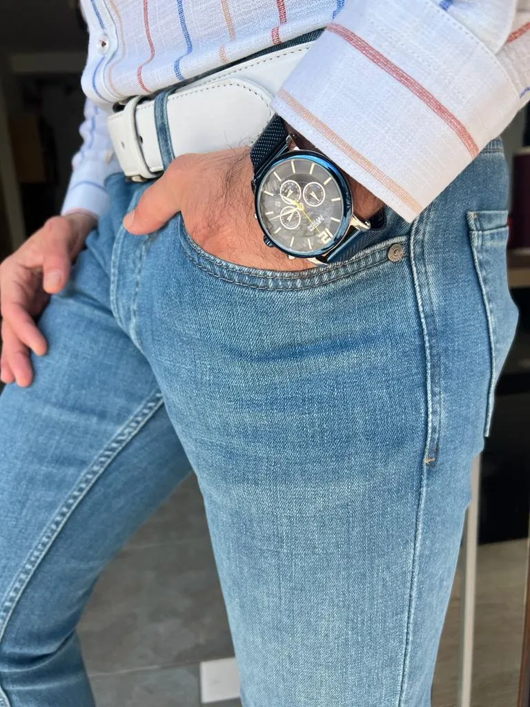 Lars Slim Fit Blue Classic eans