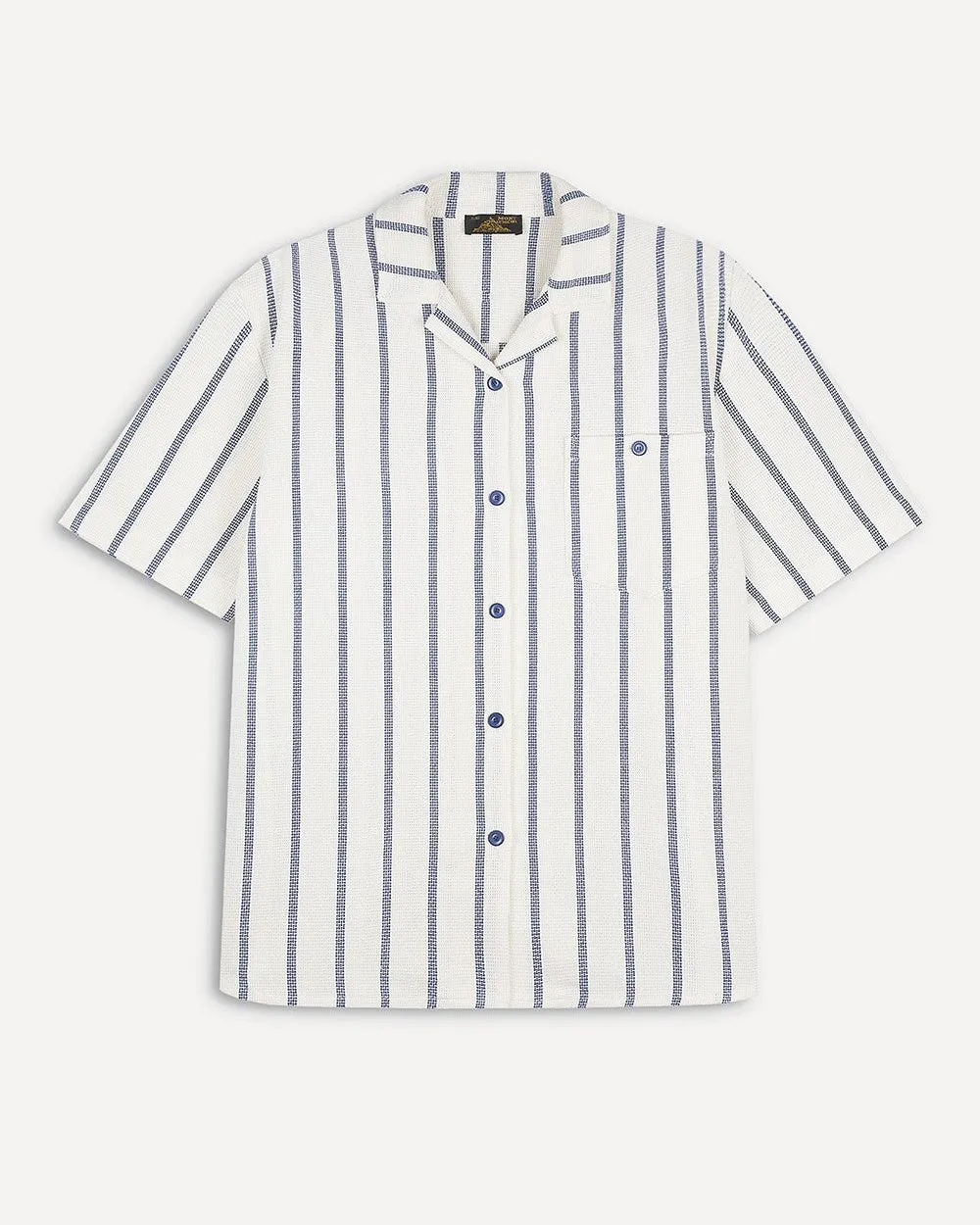 Le Mont St Michel Cinedal Striped Shirt - Blue