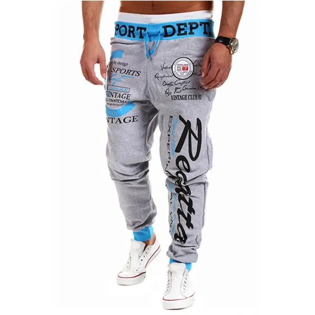 Letter Print Pants Hip Hop Joggers