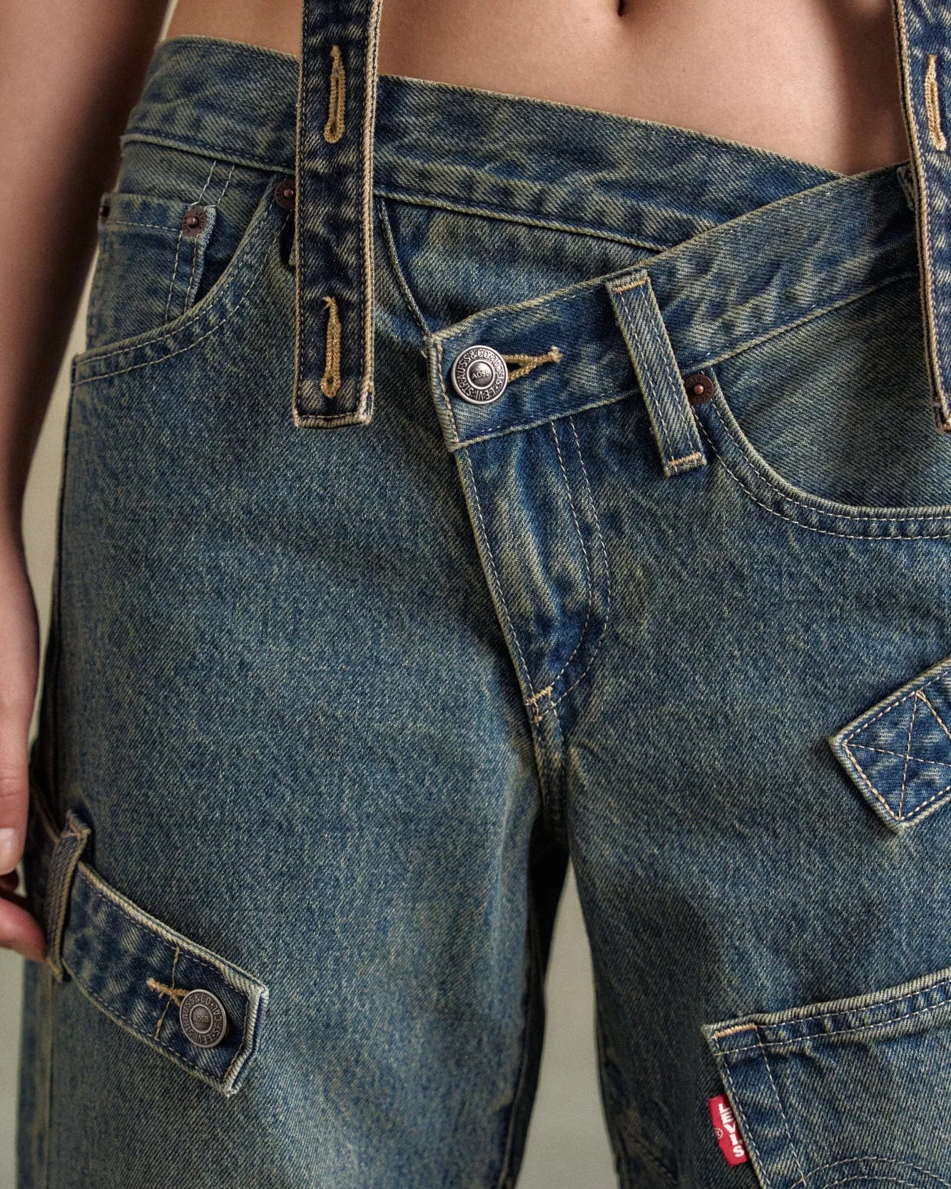 LEVIS X ADSB OVERLAY JEAN apa779u(TINTED INDIGO)