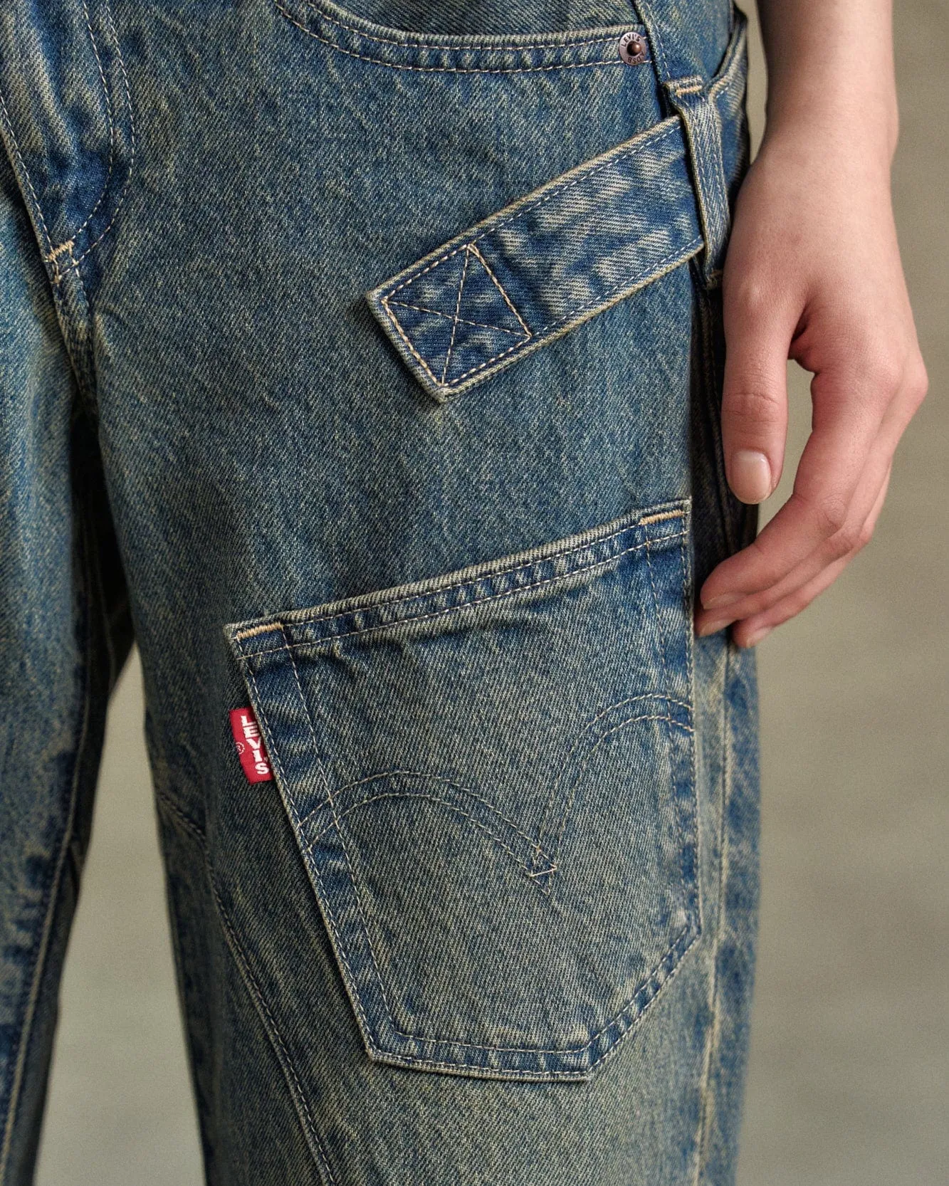 LEVIS X ADSB OVERLAY JEAN apa779u(TINTED INDIGO)