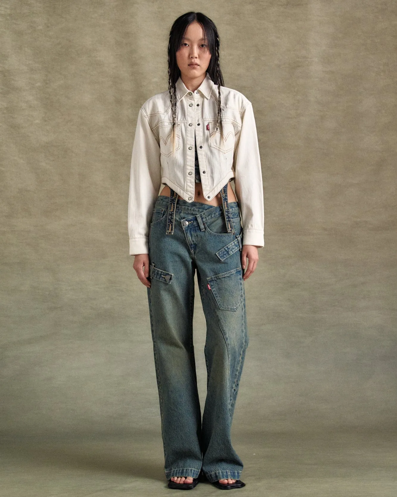 LEVIS X ADSB OVERLAY JEAN apa779u(TINTED INDIGO)