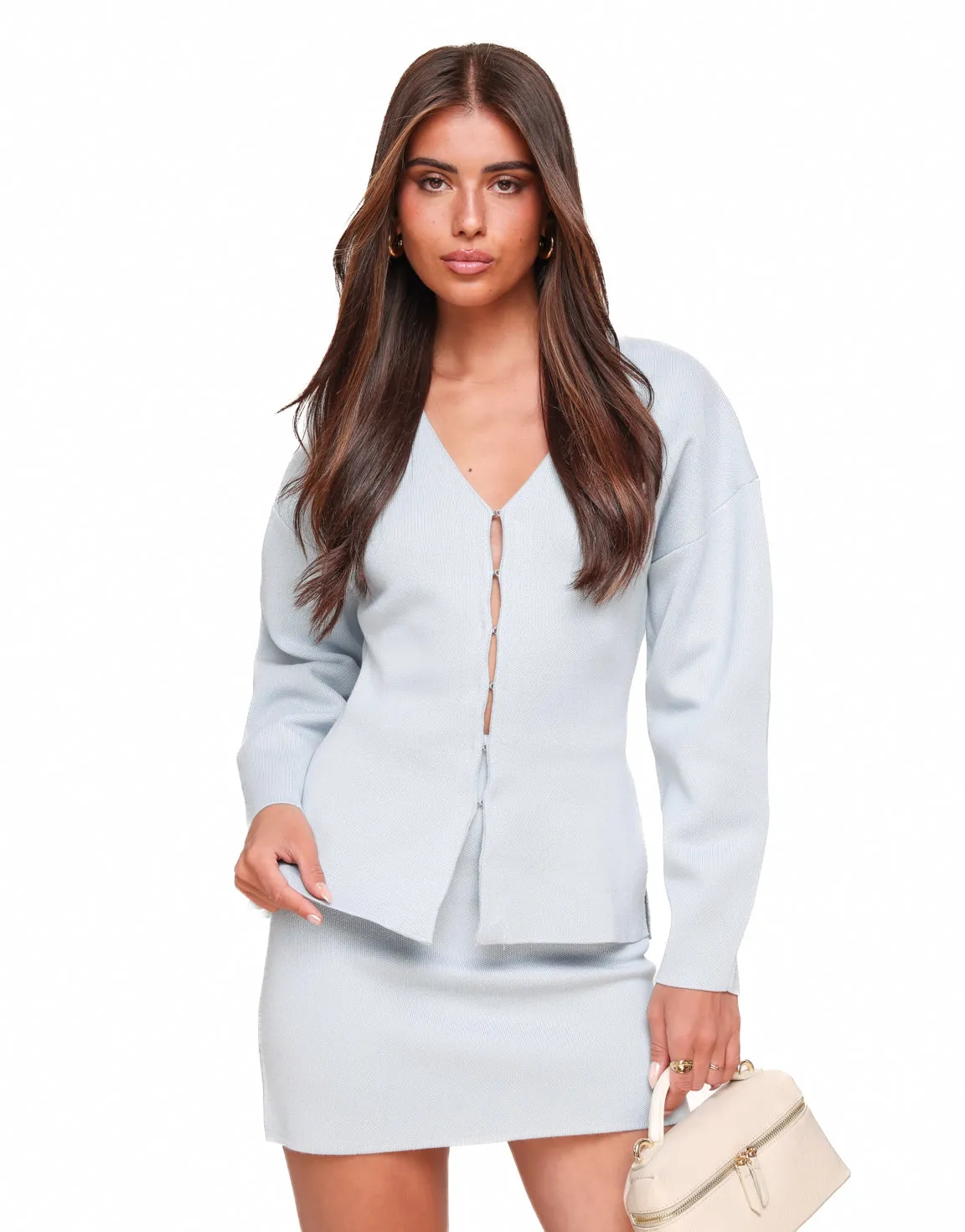 Lichtblauwe Stretchy LS - Vest