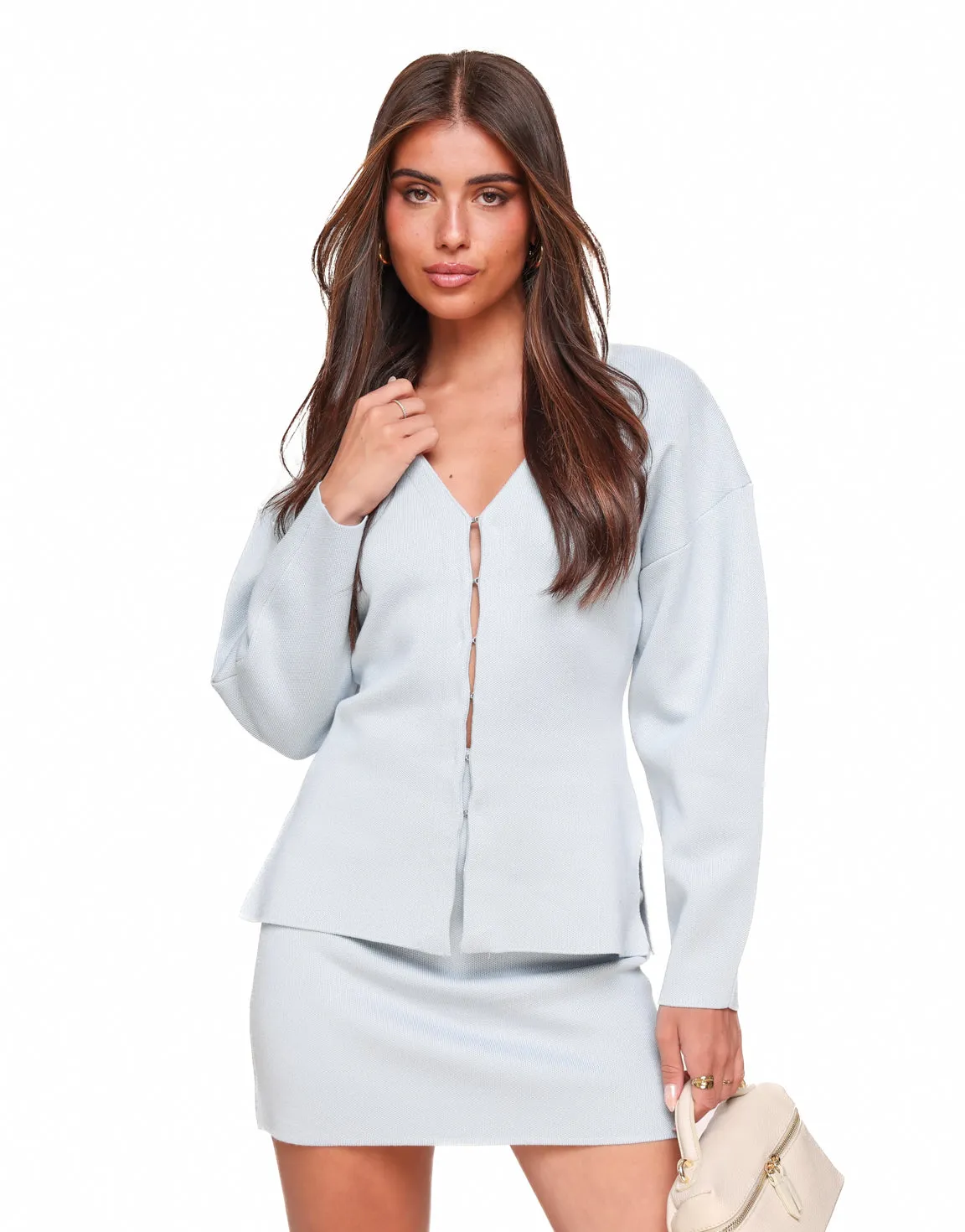 Lichtblauwe Stretchy LS - Vest