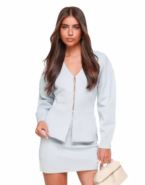 Lichtblauwe Stretchy LS - Vest