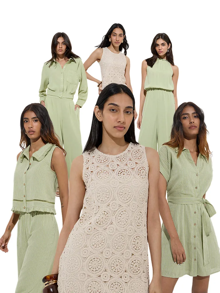 LOV Sage Solid Shirt