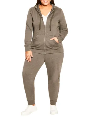 Mariah Zip Hoodie | Light Grey