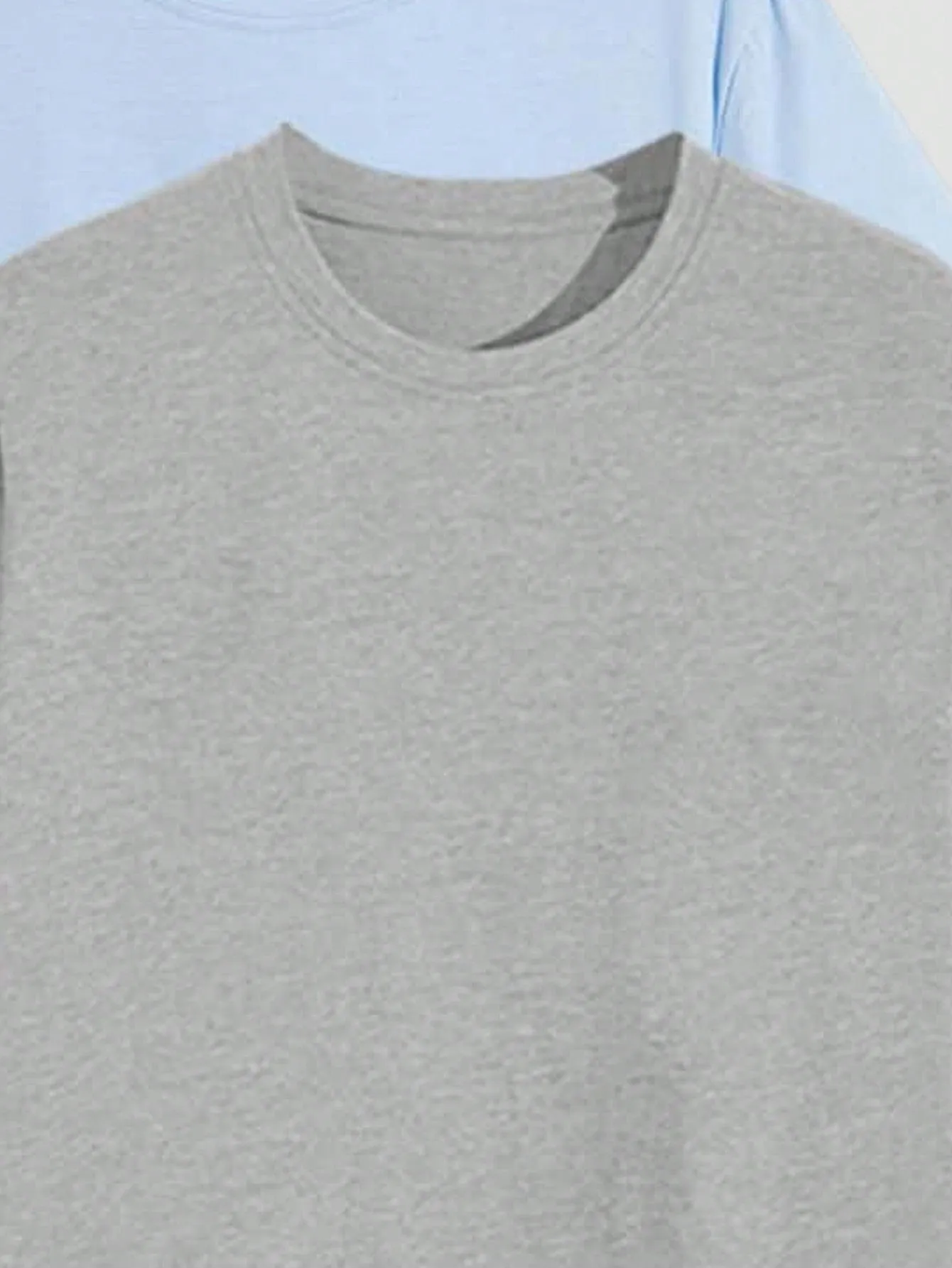 Men's Casual Slim Fit 4pcs Round Neck Short Sleeve Tees - Solid Color