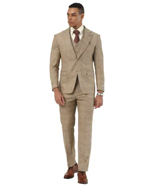Mens Suit Plaid 3pc by Stacy Adams
