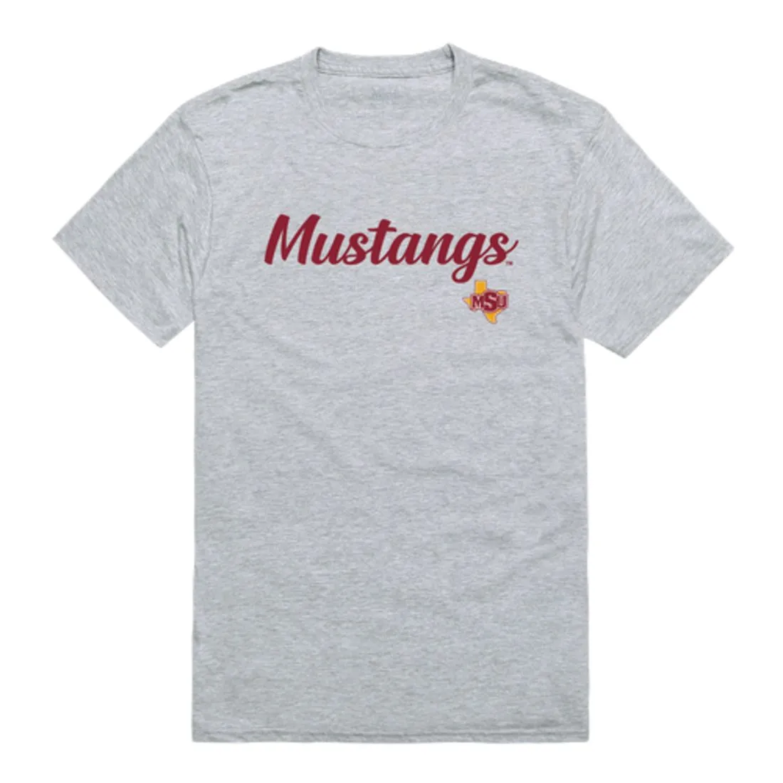Midwestern State University Mustangs Script T-Shirt Tee