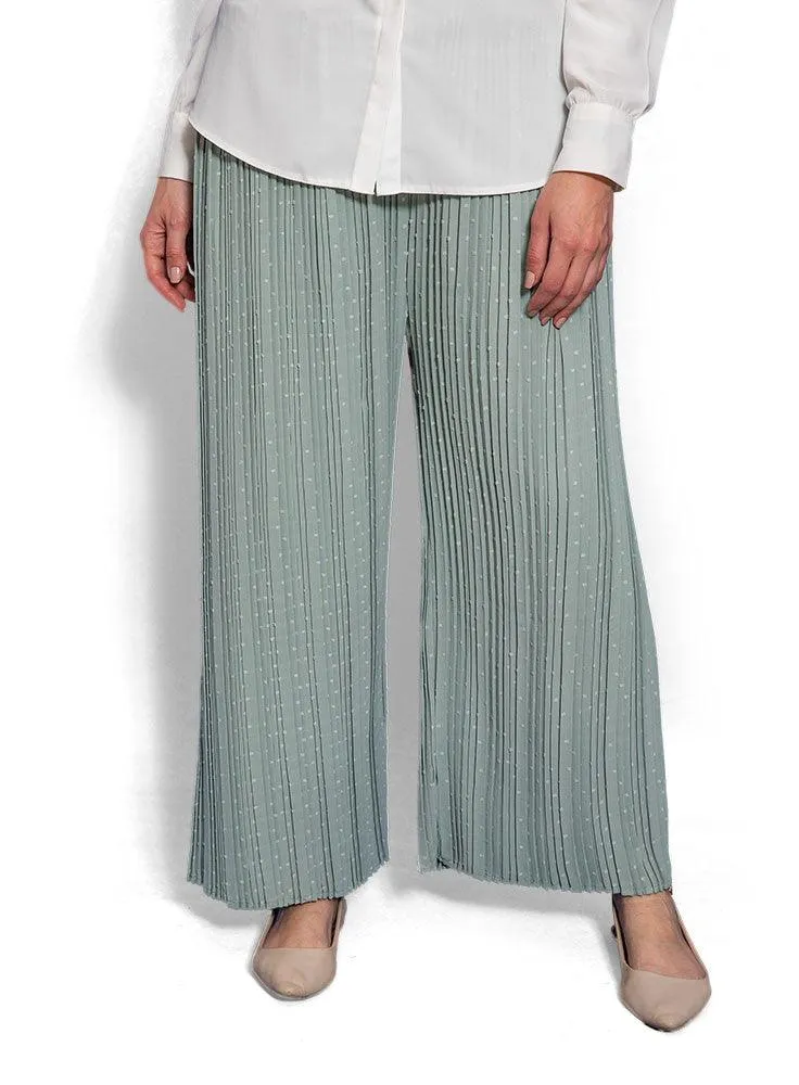 Mint Wide Pleated Pant