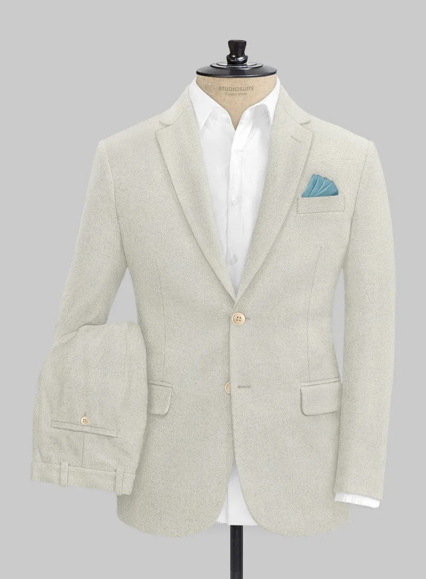 Naples Off White Tweed Suit