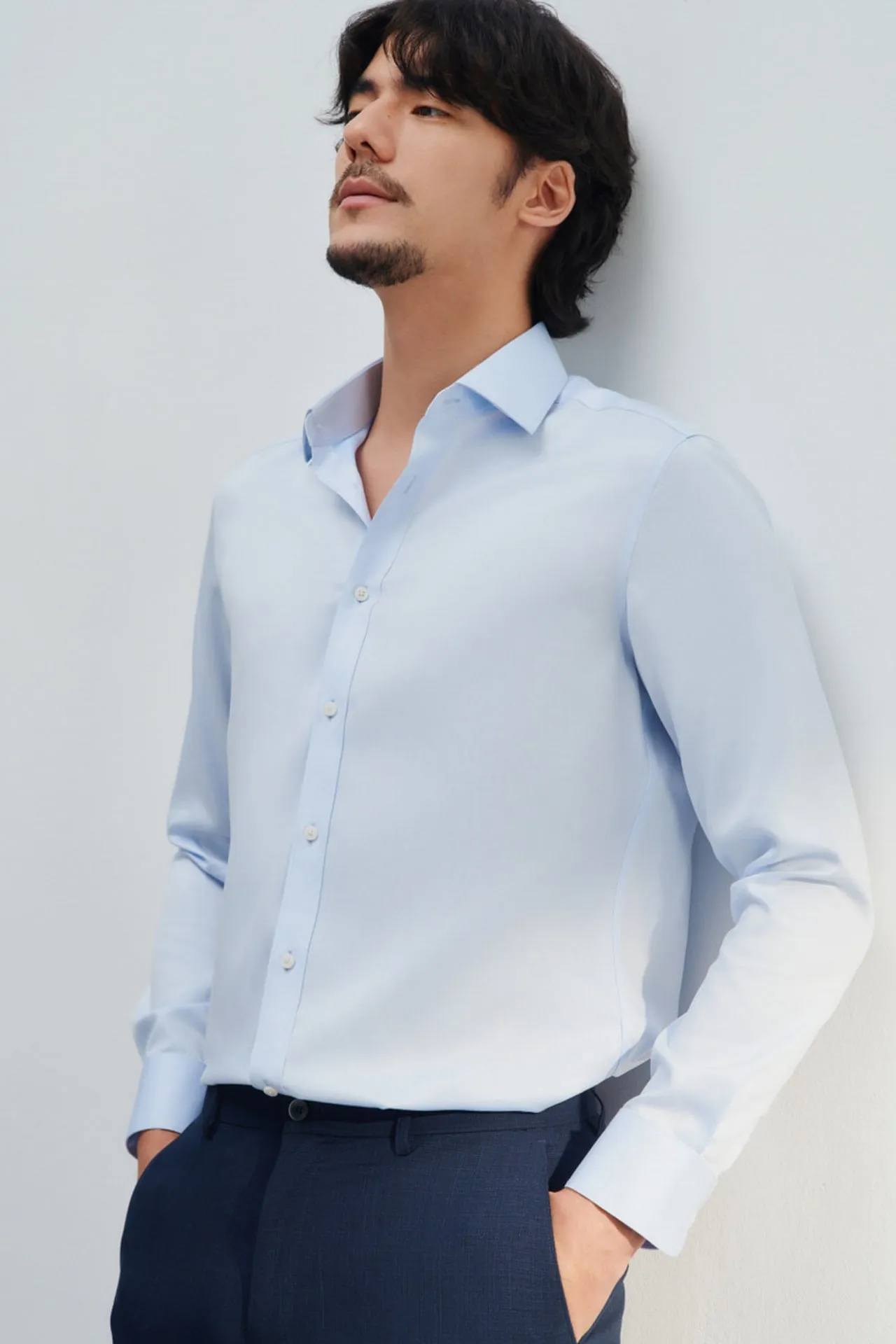 Non-Iron Fine Cotton Smart Fit Twill Shirt