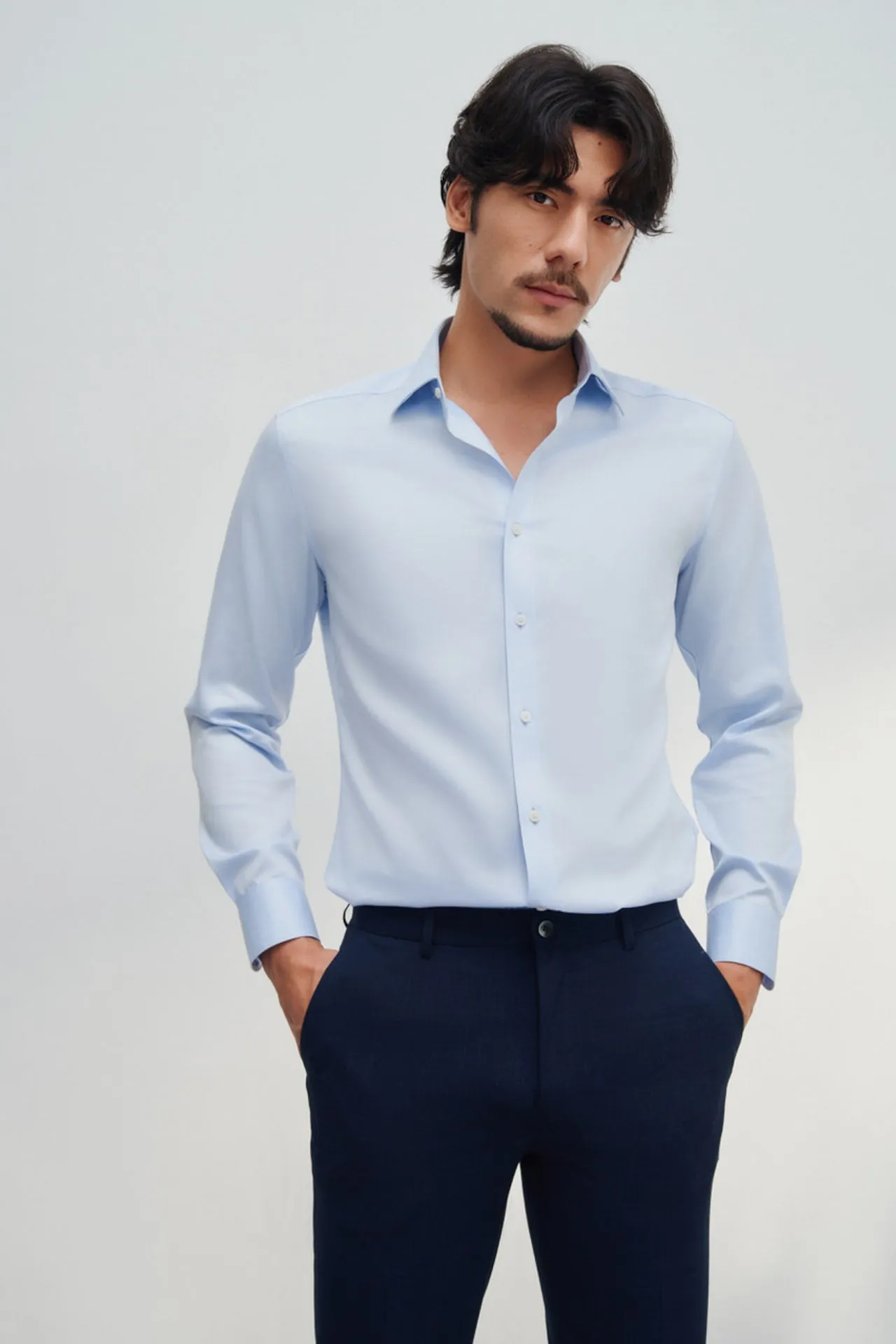 Non-Iron Fine Cotton Smart Fit Twill Shirt