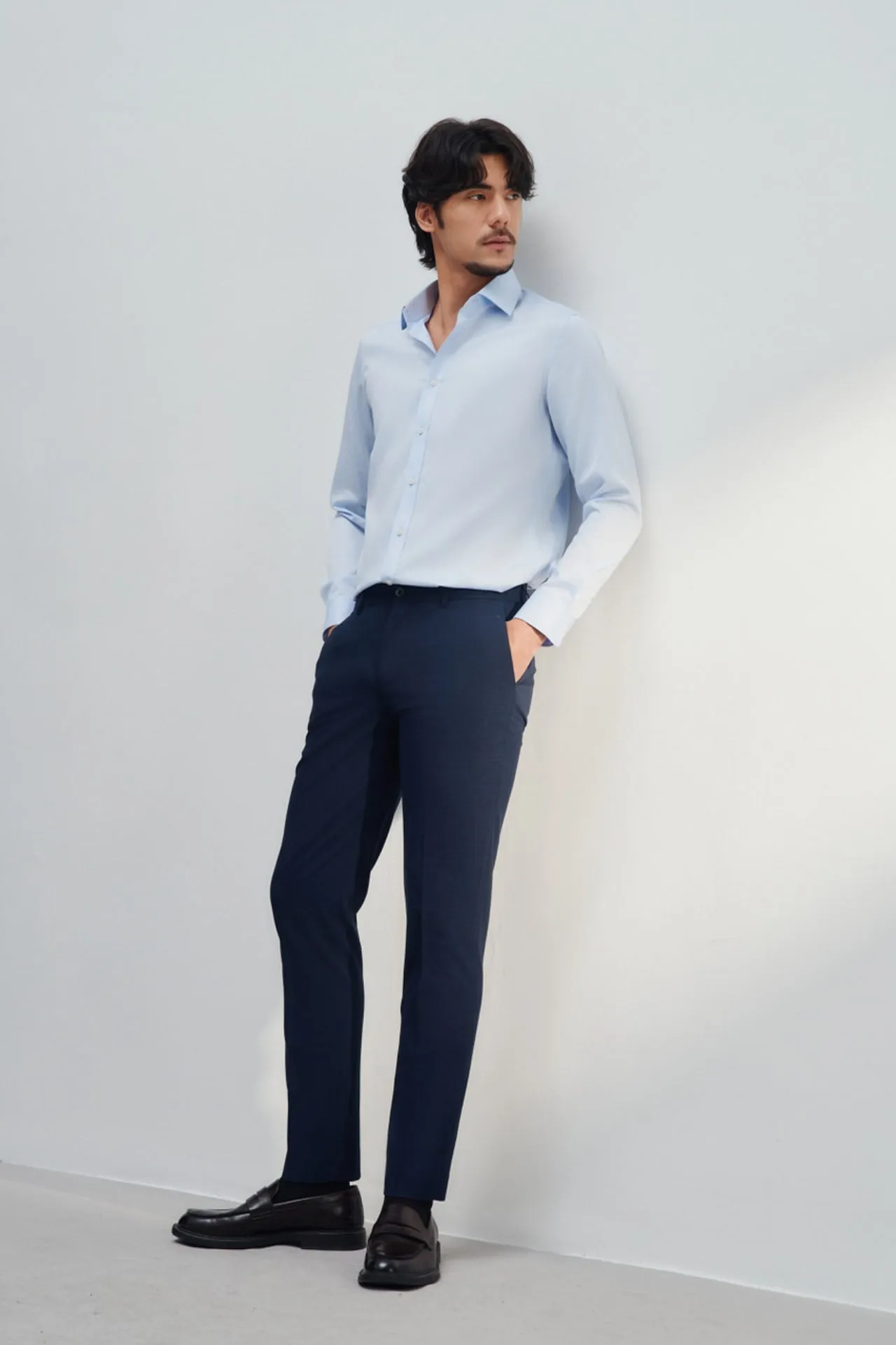 Non-Iron Fine Cotton Smart Fit Twill Shirt