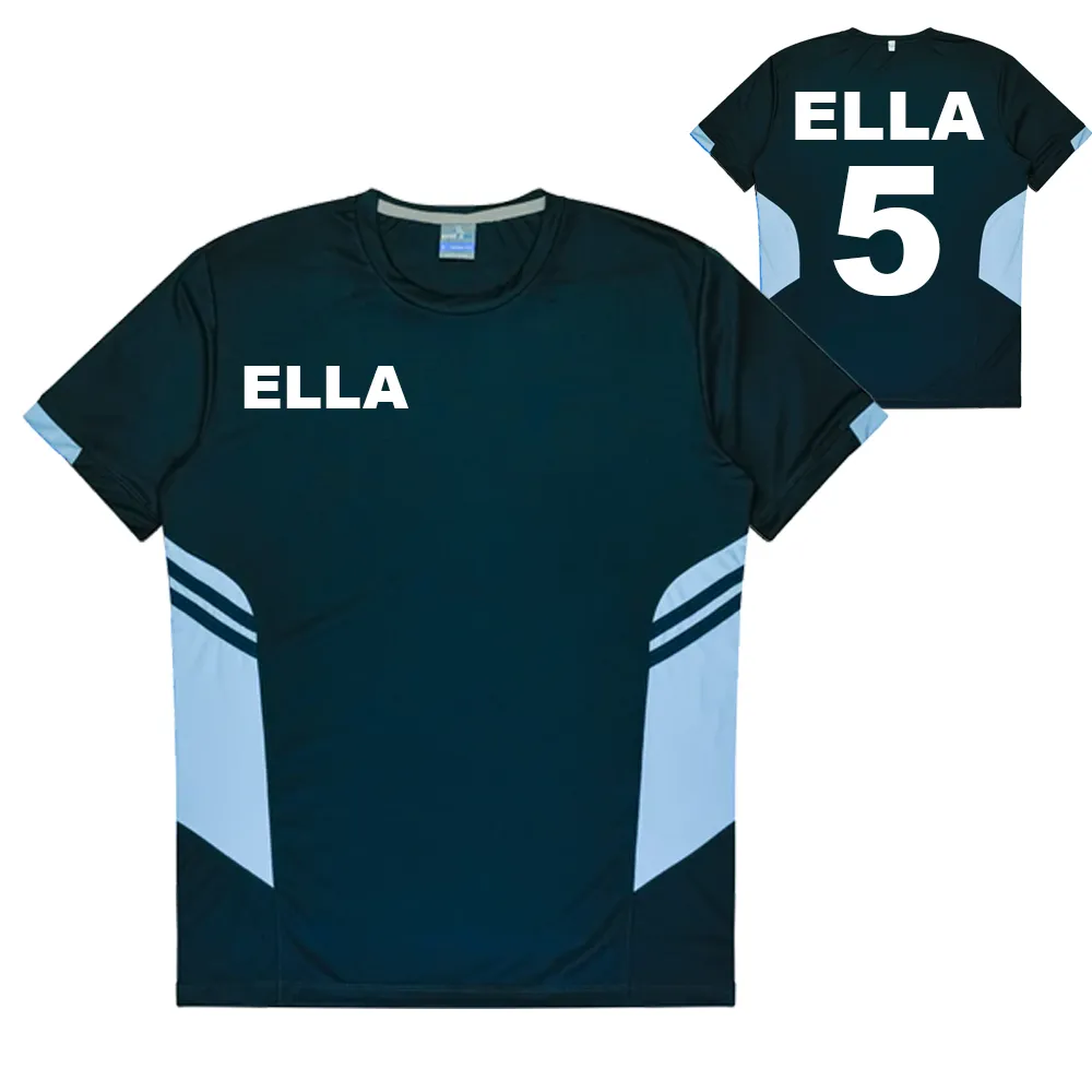 Personalised Navy and Sky Blue Training Shirt - Kids