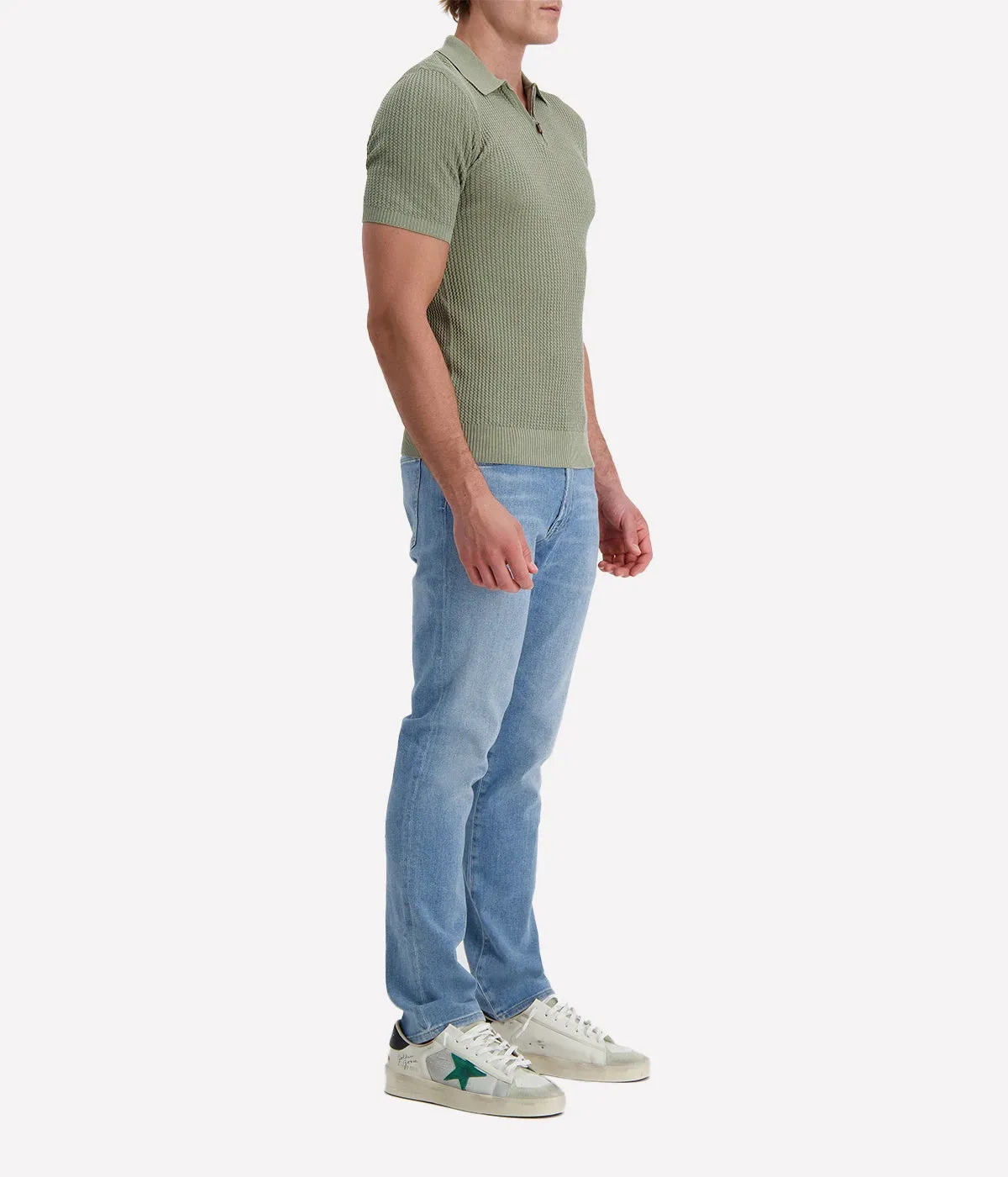 Polo Sweater in Salvia