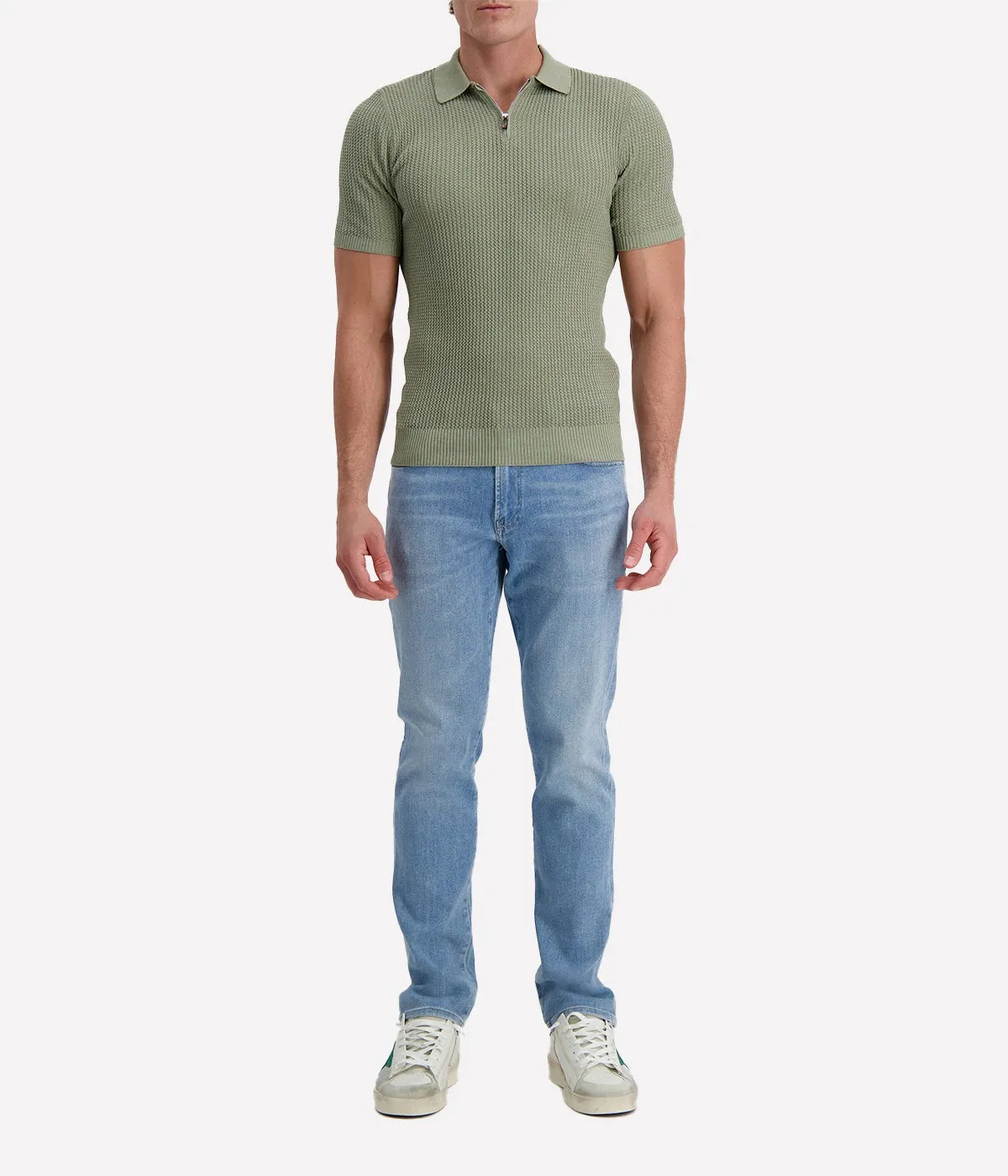 Polo Sweater in Salvia