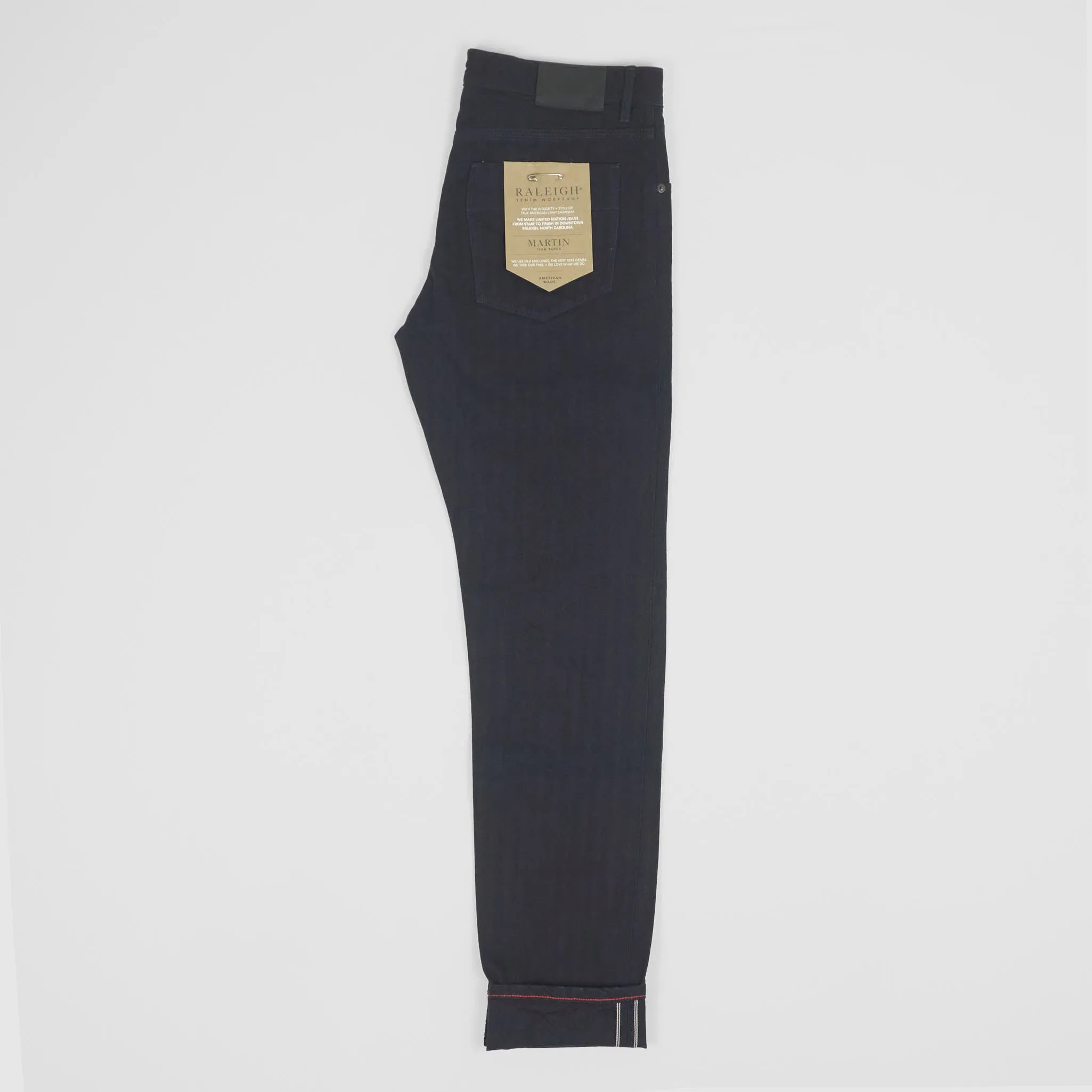 Raleigh Denim Herringbone Indigo 5 Pocket Jeans