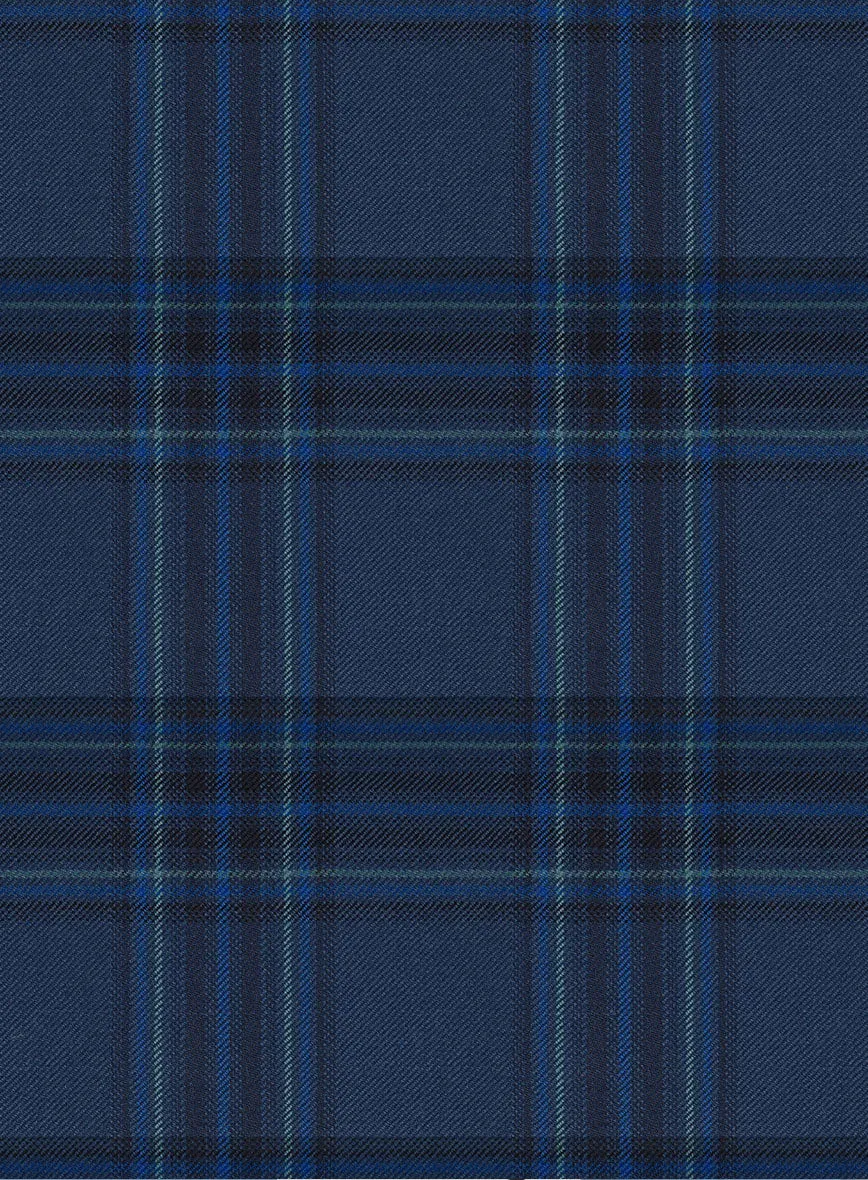 Reda Vale Blue Checks Wool Suit
