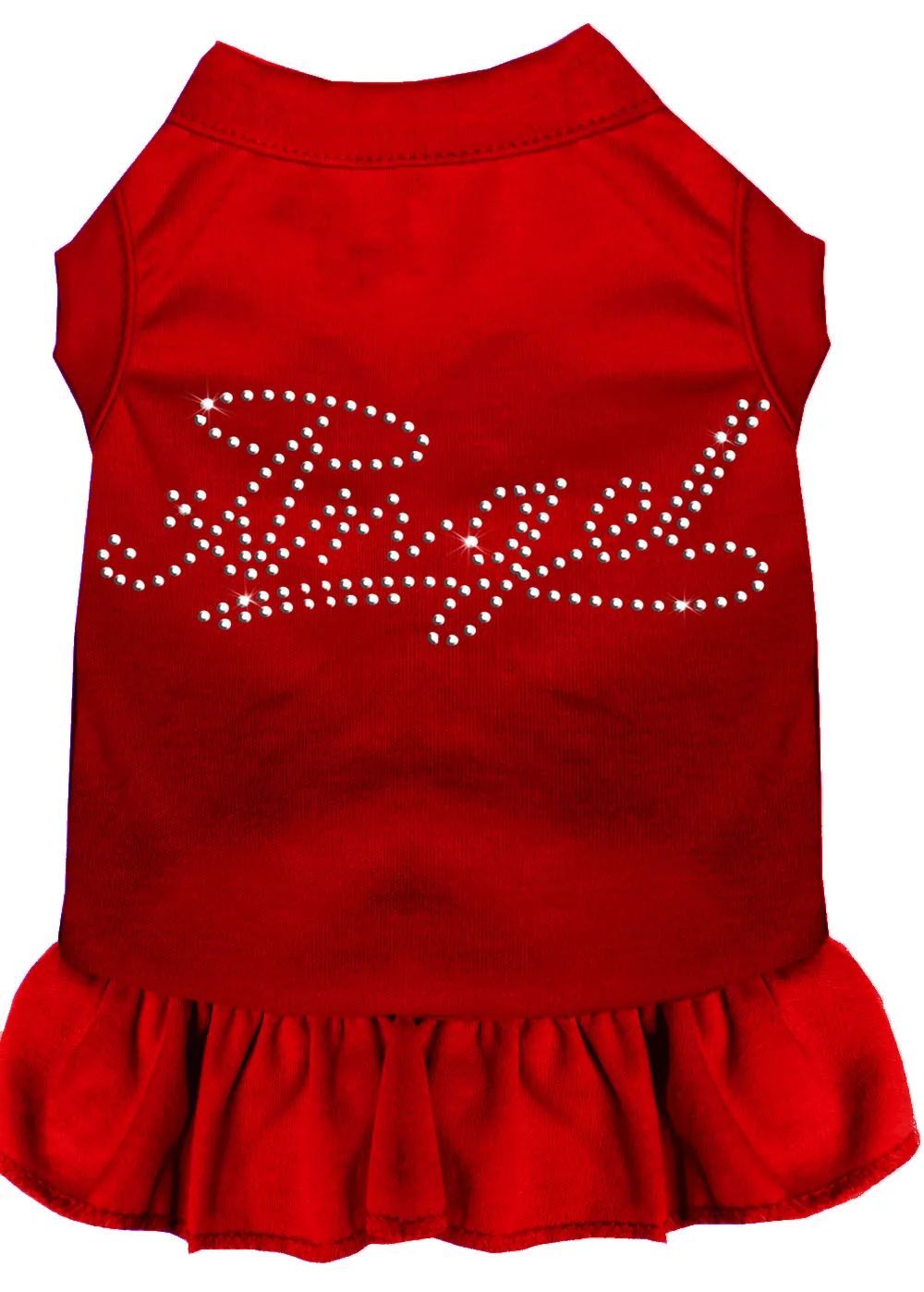 Rhinestone Angel Dress Red Xl