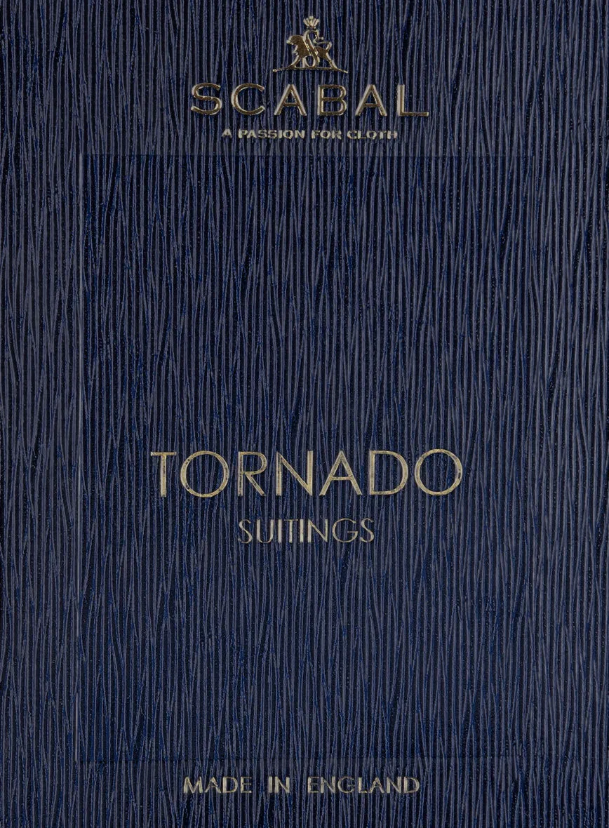 Scabal Tornado Metra Blue Wool Suit