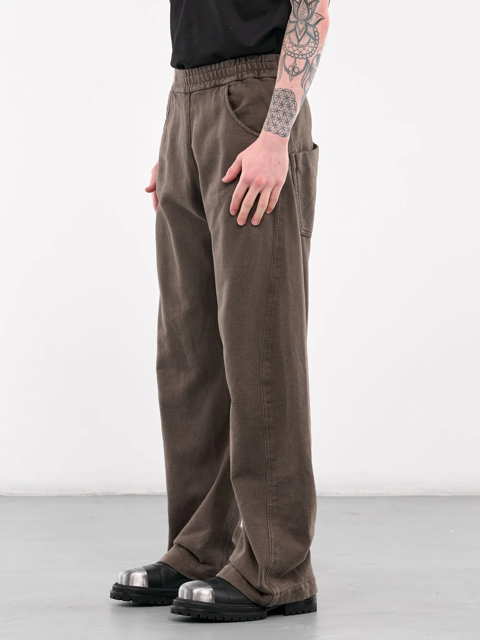 Shabby Twisted Lounge Pants (JER-103-02-BROWN)