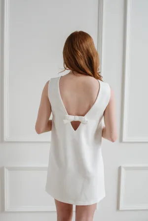 Sleeveless Bow Mini Dress