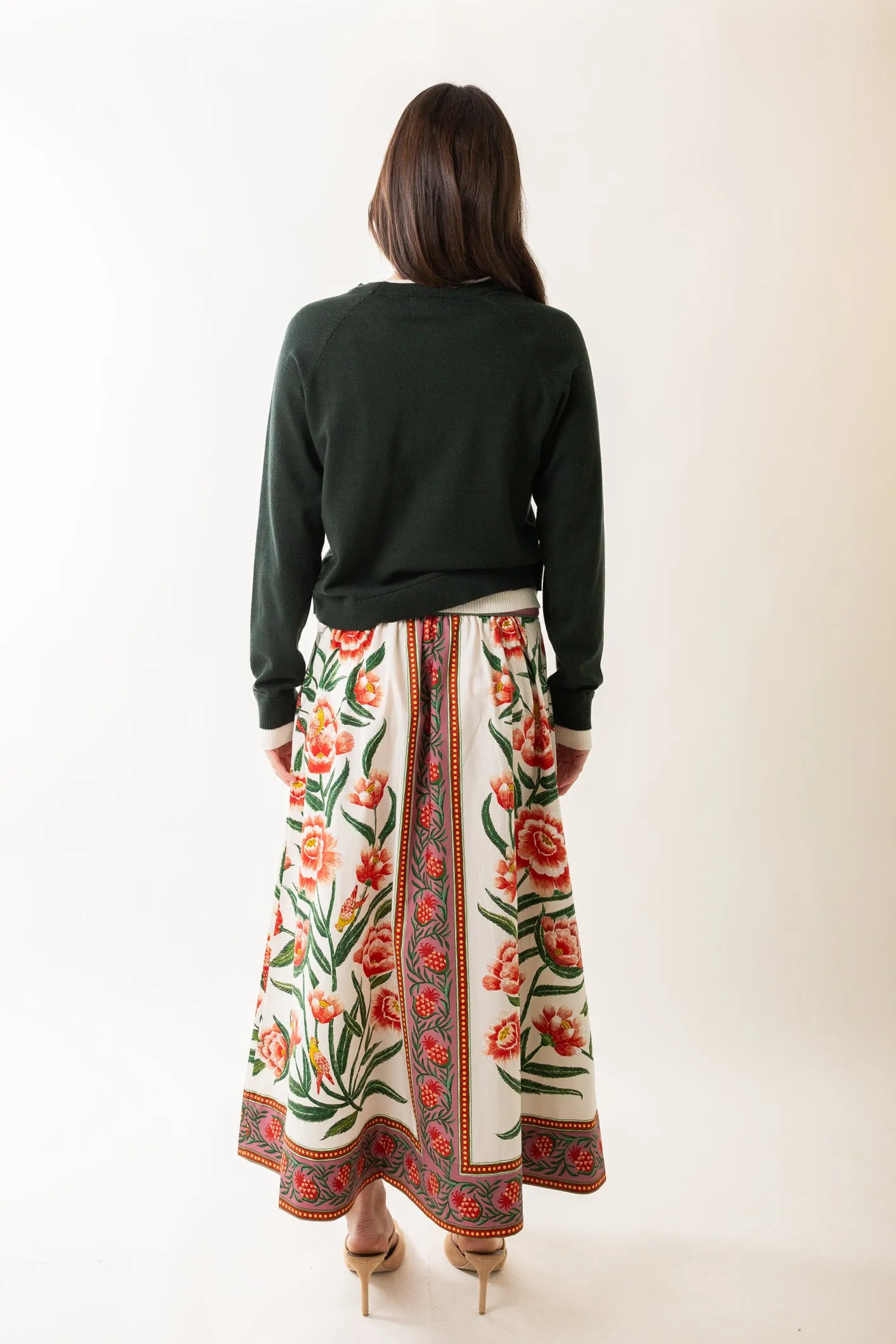 Soft Knit Crew Neck Sweater in Sea Moss