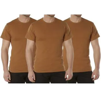 Solid Color Cotton / Polyester Blend Military T-Shirt