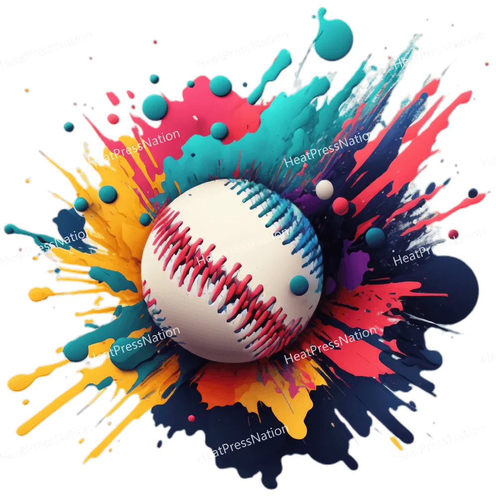 Splatter Baseball Design