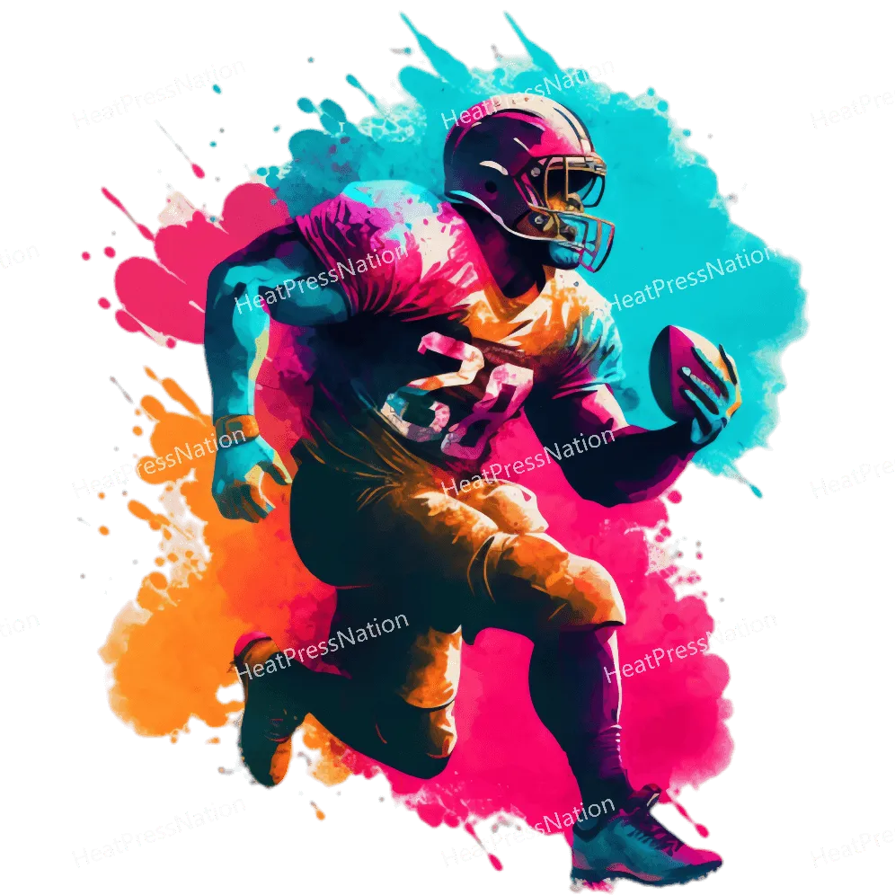 Splatter Football Player Design