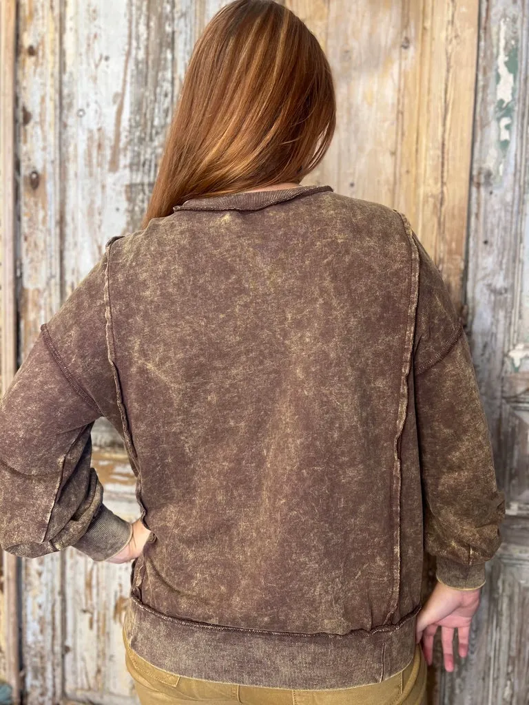 Split Cuff Sweatshirt 2-9882