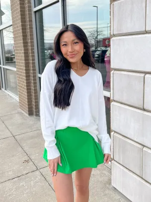 Super Soft Lng Slv V-neck Top