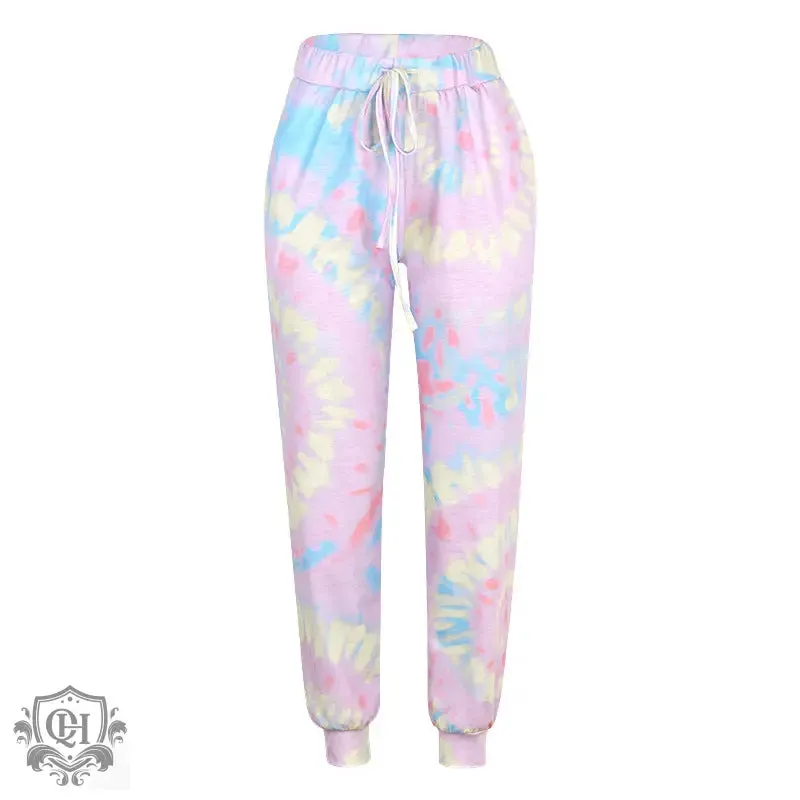 Tie Dye Drawstring Pants