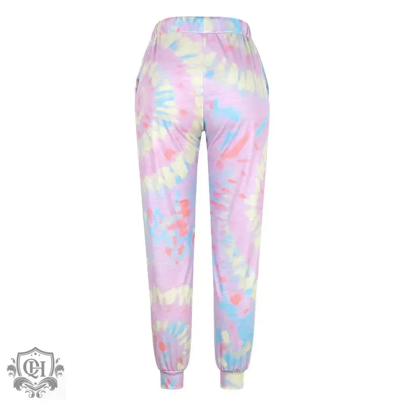 Tie Dye Drawstring Pants