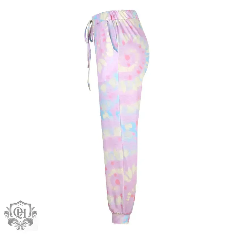 Tie Dye Drawstring Pants