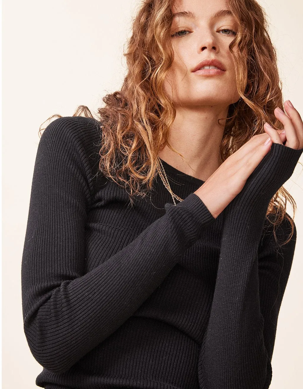 unsubscribed fine gauge crewneck sweater