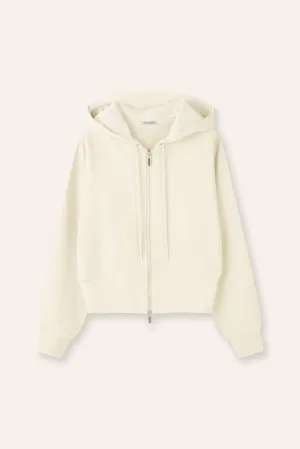 VENICE cotton hoodie jacket (Light yellow)