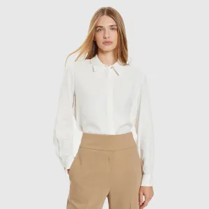 Viscose Regular Shirt - Off White
