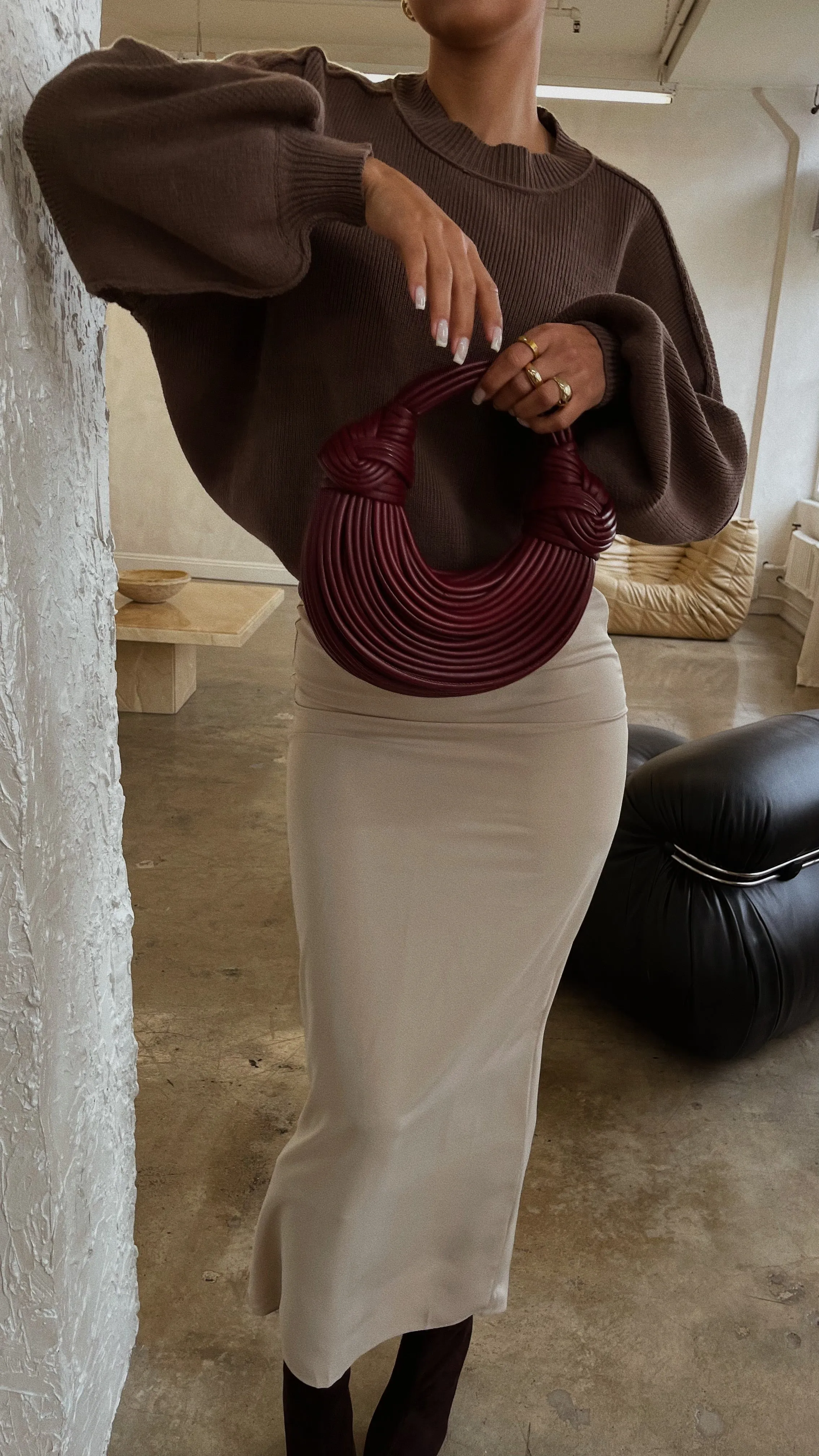Vivian Oversized Sweater - Brown