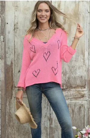 Wooden Ships Aimee Distressed Cotton Sweater
